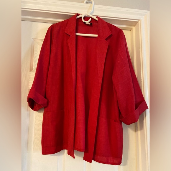 Vintage Huntington straight line blazer, Red, single stitching, - Picture 8 of 9